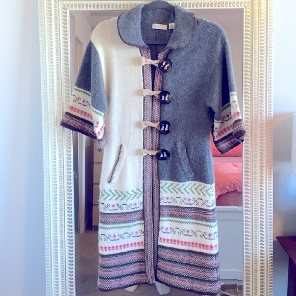 Anthropologie Boho Sweater Jacket